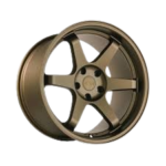 Bronze alloy wheel with five spokes